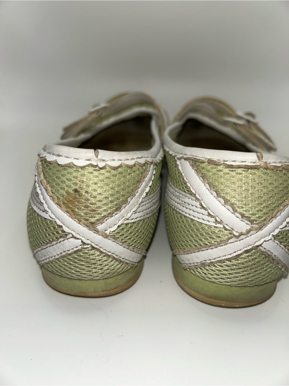 Onitsuka Tiger green and white sneaker Mary Jane’s size 40.5 - Picture 4 of 5